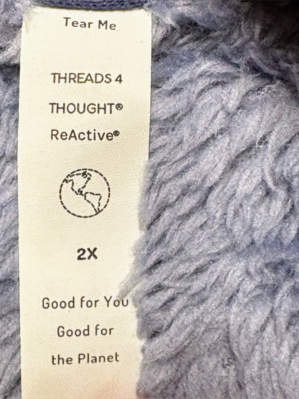 Threads 4 Thought Sherpa Full-Zip Jacket 2X Cozy Fleece - Picture 8 of 8